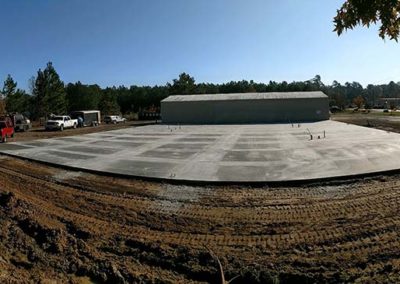 Concrete pad for commercial business