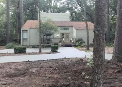 New driveway at a South Carolina residence