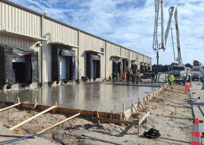 New massive concrete slab at the Frito Lay plant in South Carolina